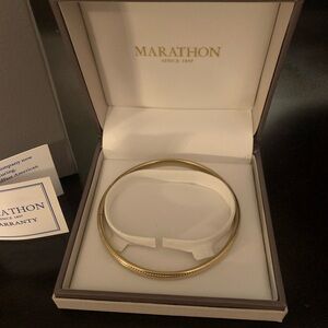 Marathon 14K Gold Filled 5mm Beaded Bangle